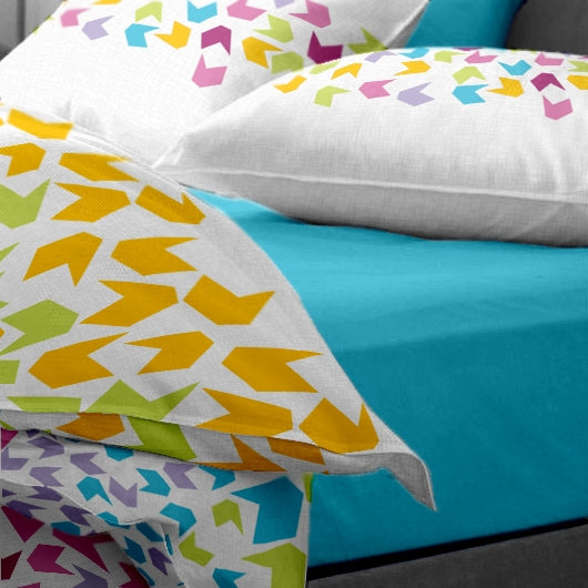 Lenjerie pat Renforce desen Loving Matisse v.1 Aquarius