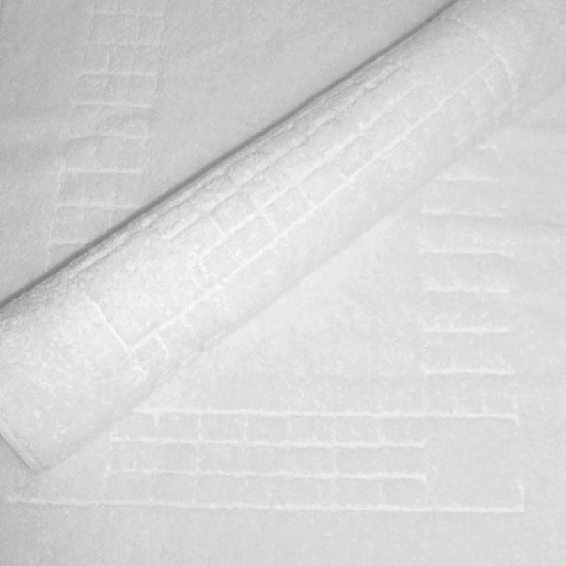 Covoras baie 100% bumbac, model Mozaic Border cu talpi