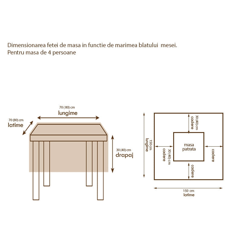 Fata masa model Damasc