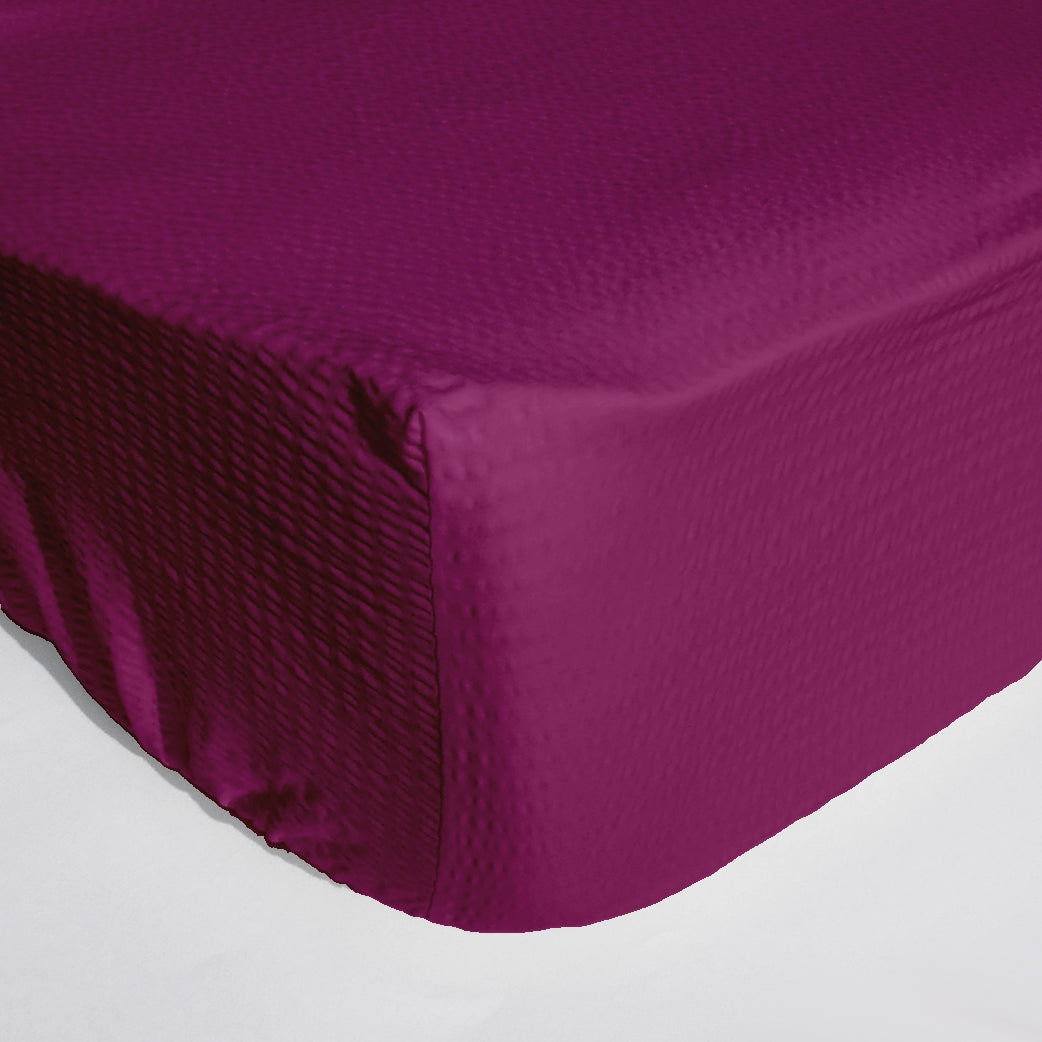 Cearceaf pat cu elastic Crepe Fuchsia-Red