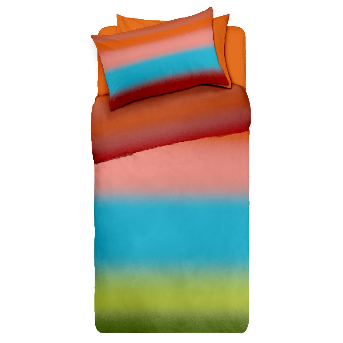 Lenjerie pat Renforce desen BOREAL V1+unicolor