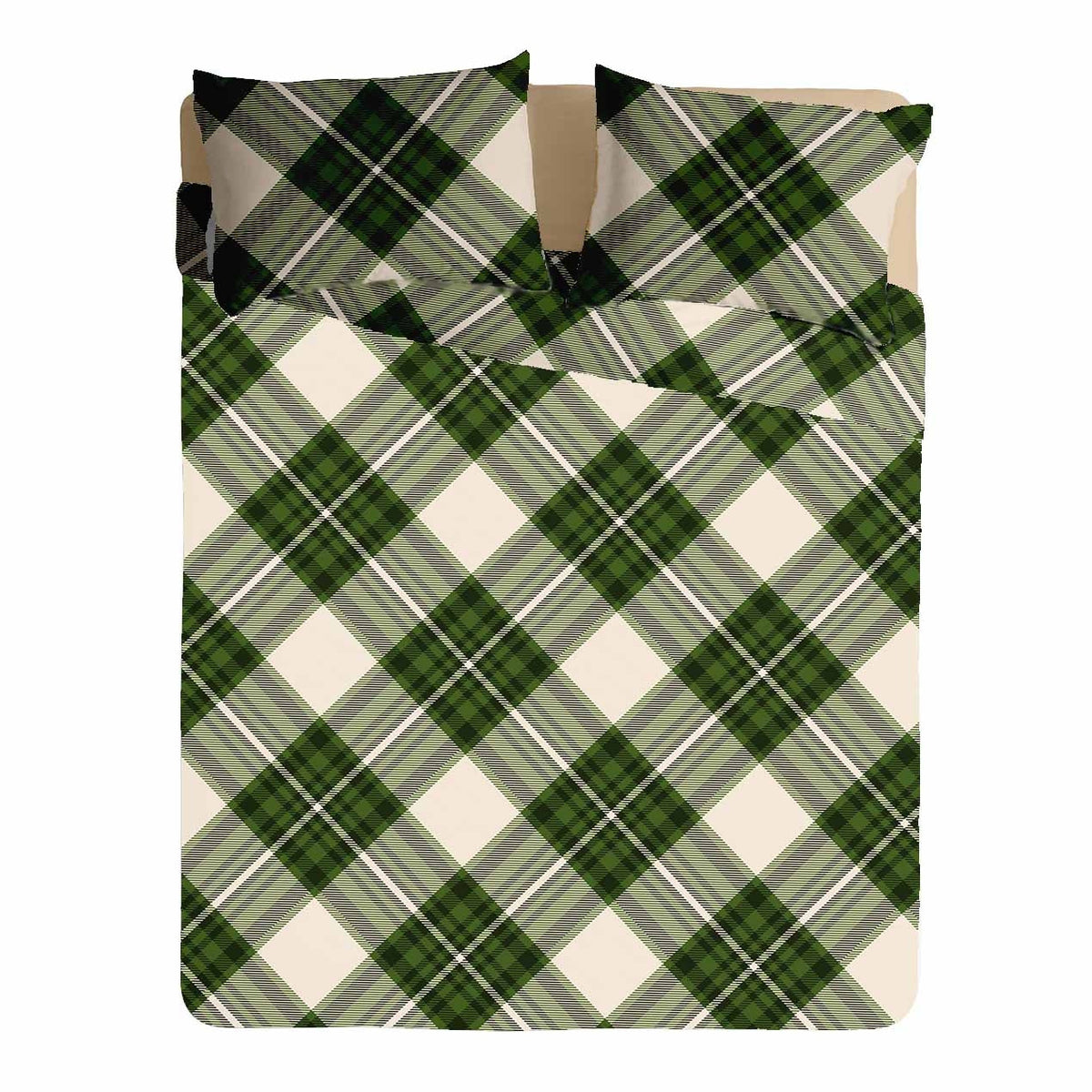 Lenjerie pat Renforce 100% bumbac, desen SCOTTISH V7