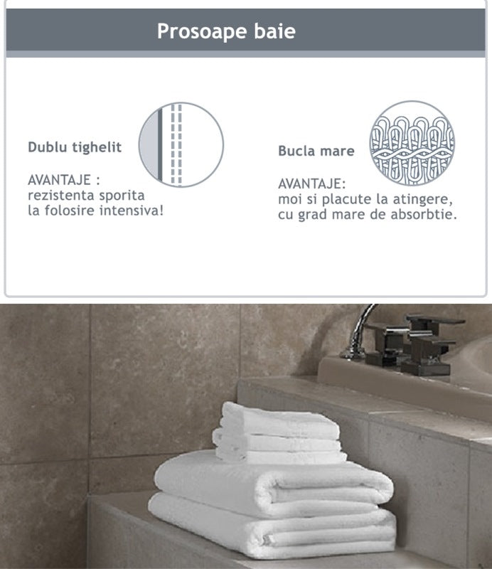 Prosop SPA 100% bumbac model Plain culoare SAND 75x170cm
