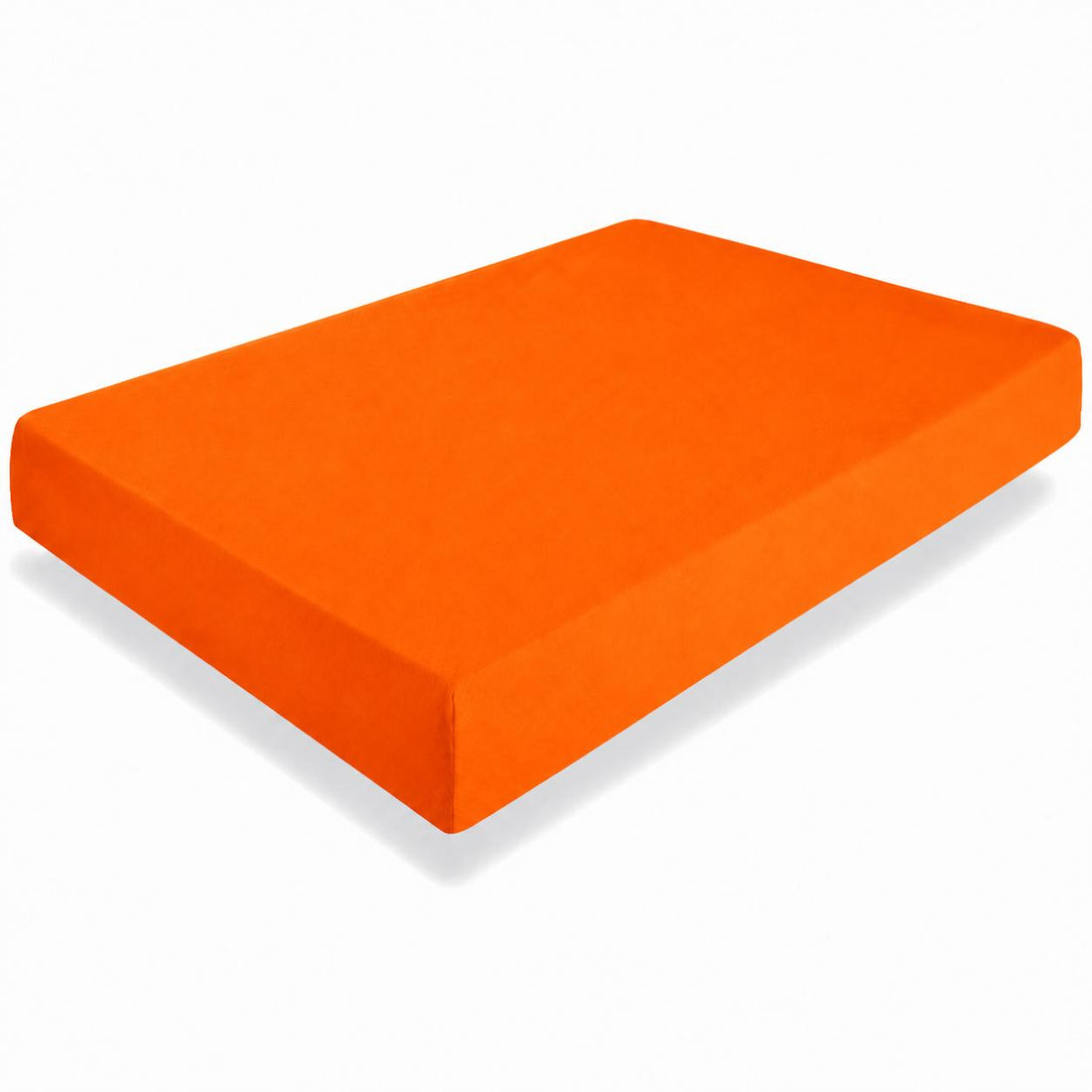 Cearceaf cu elastic, bumbac Renforce, Portocaliu Persimon